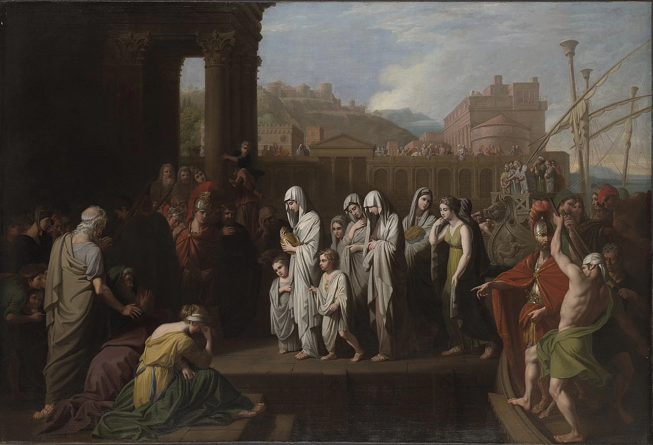Agrippina sbarca a Brindisi con le ceneri di Germanico - Yale University Art Gallery, New Haven
